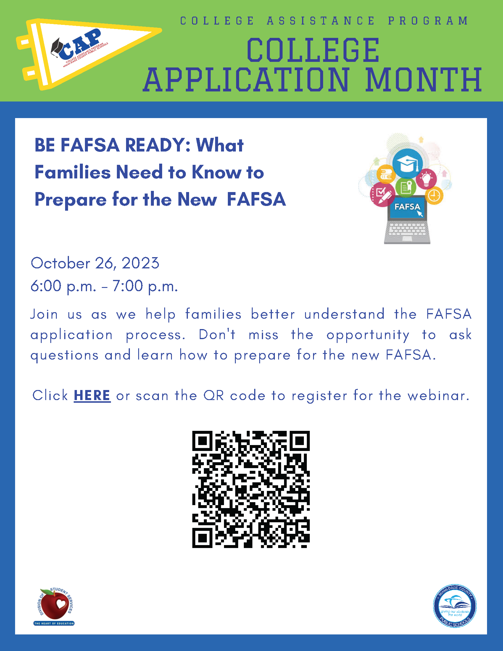 Be FAFSA Ready - College Application Month